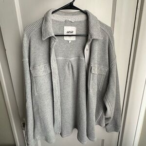 Aerie Waffle Button Up